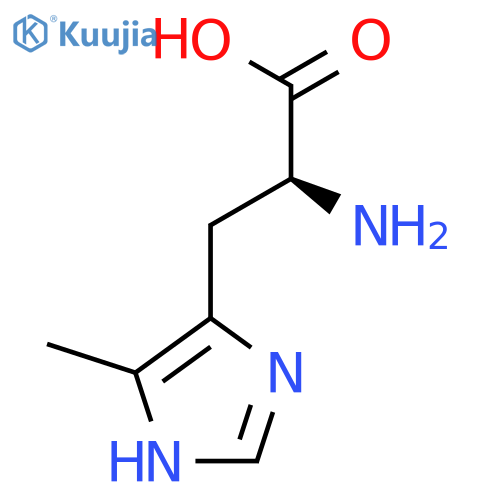 2-amino-3-(4-methyl-1H-imidazol-5-yl)propanoic acid structure