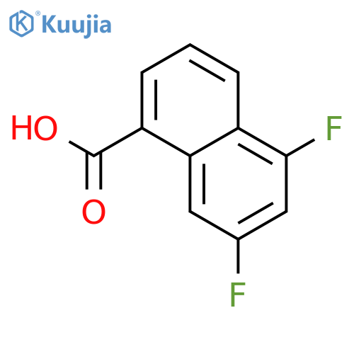 5,7-difluoro-1-naphthoic Acid structure