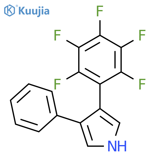 1H-Pyrrole, 3-(pentafluorophenyl)-4-phenyl- structure