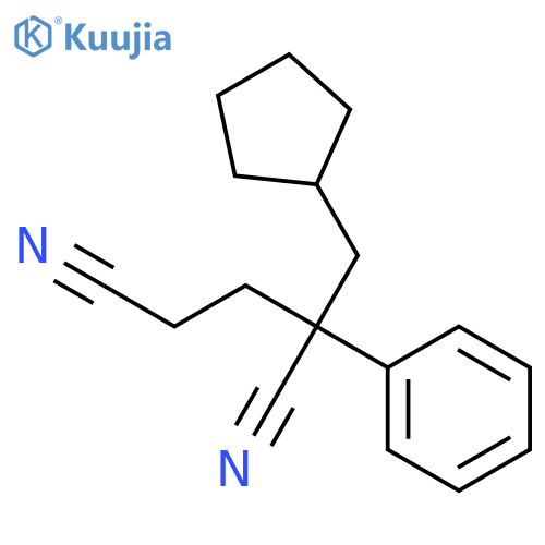 Pentanedinitrile, 2-(cyclopentylmethyl)-2-phenyl- structure