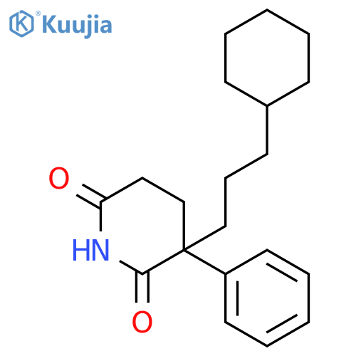 2,6-PIPERIDINEDIONE, 3-(3-CYCLOHEXYLPROPYL)-3-PHENYL- structure
