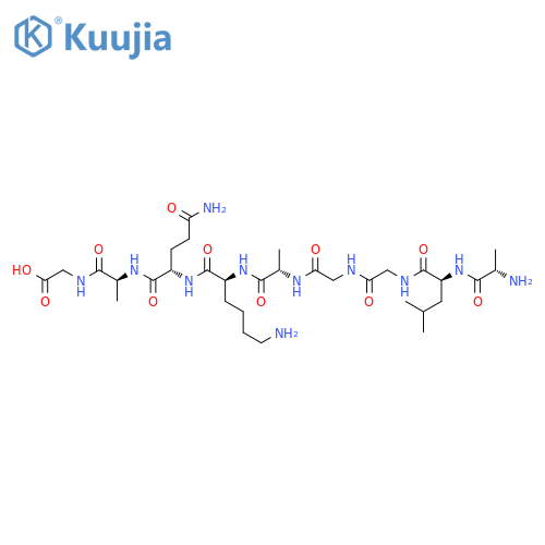 GLYCINE, L-ALANYL-L-LEUCYLGLYCYLGLYCYL-L-ALANYL-L-LYSYL-L-GLUTAMINYL-L-ALANYL- structure