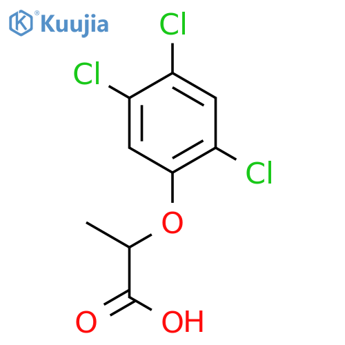 Propanoic acid, 2-(2,4,5-trichlorophenoxy)-, (2S)- structure