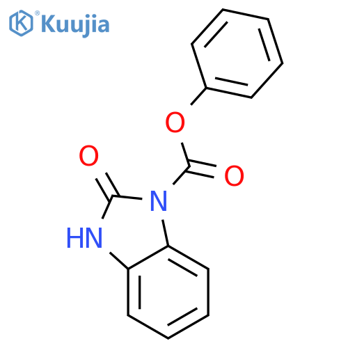 1H-Benzimidazole-1-carboxylic acid, 2,3-dihydro-2-oxo-, phenyl ester structure