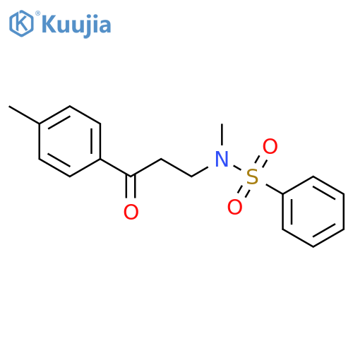 Benzenesulfonamide, N-methyl-N-[3-(4-methylphenyl)-3-oxopropyl]- structure