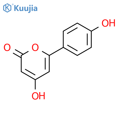 2H-Pyran-2-one, 4-hydroxy-6-(4-hydroxyphenyl)- structure