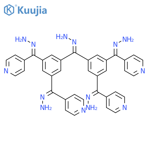 Methanone, bis[3,5-bis(hydrazono-4-pyridinylmethyl)phenyl]-, hydrazone structure