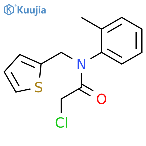 ACETAMIDE, 2-CHLORO-N-(2-METHYLPHENYL)-N-(2-THIENYLMETHYL)- structure