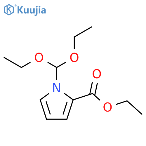 1H-PYRROLE-2-CARBOXYLIC ACID, 1-(DIETHOXYMETHYL)-, ETHYL ESTER structure