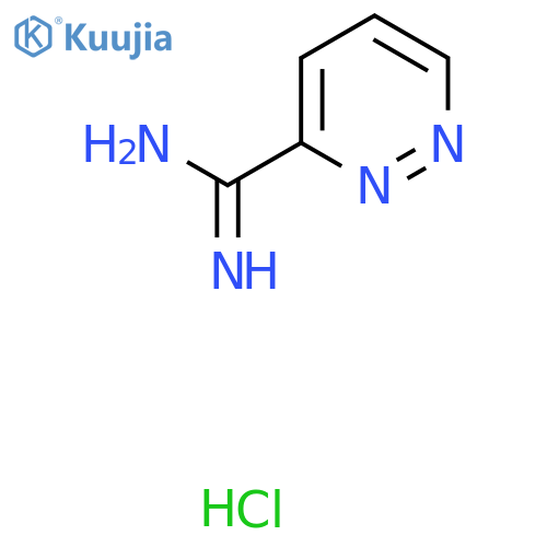 Pyridazine-3-carboximidamide hydrochloride structure