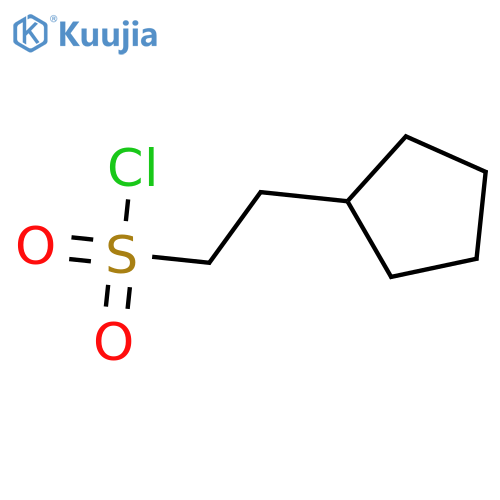 2-cyclopentylethane-1-sulfonyl chloride structure