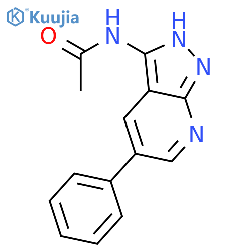 Acetamide, N-(5-phenyl-1H-pyrazolo[3,4-b]pyridin-3-yl)- structure