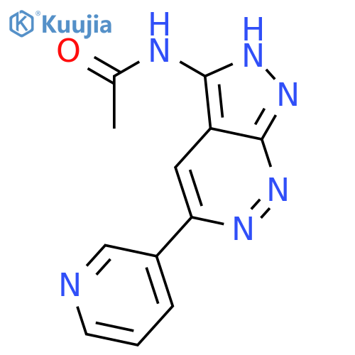 ACETAMIDE, N-[5-(3-PYRIDINYL)-1H-PYRAZOLO[3,4-C]PYRIDAZIN-3-YL]- structure