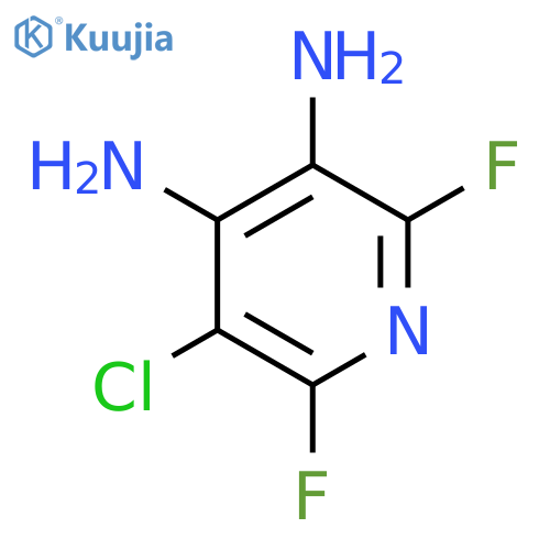 5-Chloro-2,6-difluoropyridine-3,4-diamine structure