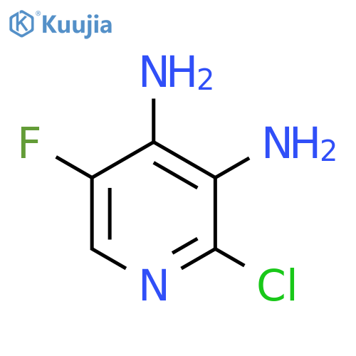 2-Chloro-5-fluoropyridine-3,4-diamine structure