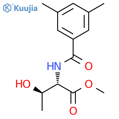 L-THREONINE, N-(3,5-DIMETHYLBENZOYL)-, METHYL ESTER structure