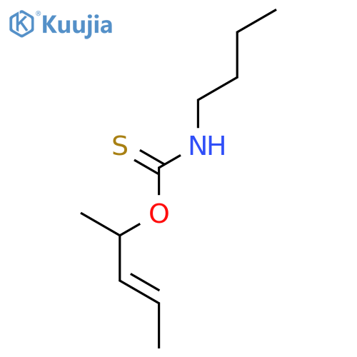 CARBAMOTHIOIC ACID, BUTYL-, O-[(2E)-1-METHYL-2-BUTENYL] ESTER structure