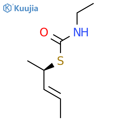 CARBAMOTHIOIC ACID, ETHYL-, S-[(1R,2E)-1-METHYL-2-BUTENYL] ESTER structure
