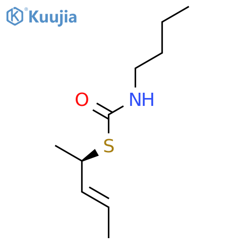 Carbamothioic acid, butyl-, S-[(1R,2E)-1-methyl-2-butenyl] ester structure