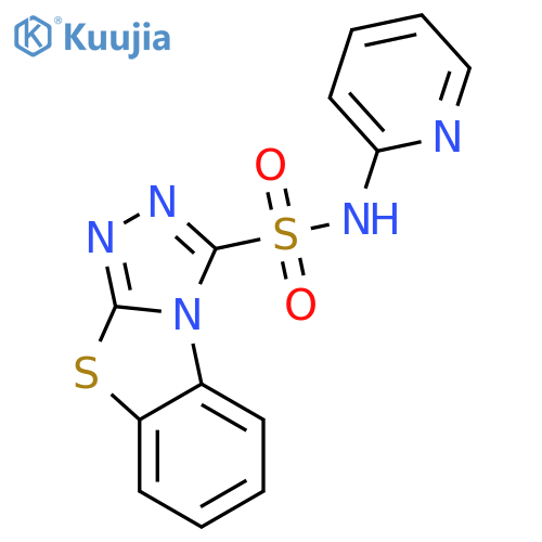 1,2,4-Triazolo[3,4-b]benzothiazole-3-sulfonamide, N-2-pyridinyl- structure