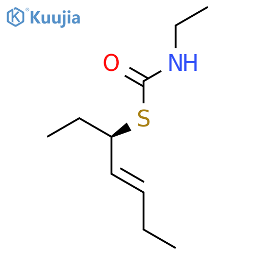 Carbamothioic acid, ethyl-, S-[(1R,2E)-1-ethyl-2-pentenyl] ester structure
