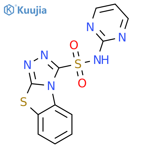 1,2,4-TRIAZOLO[3,4-B]BENZOTHIAZOLE-3-SULFONAMIDE, N-2-PYRIMIDINYL- structure