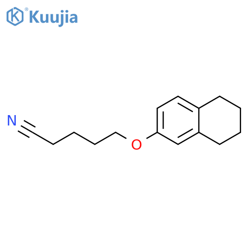Pentanenitrile, 5-[(5,6,7,8-tetrahydro-2-naphthalenyl)oxy]- structure