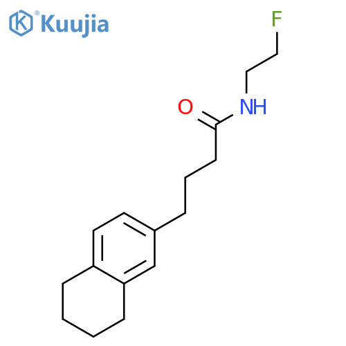 2-NAPHTHALENEBUTANAMIDE, N-(2-FLUOROETHYL)-5,6,7,8-TETRAHYDRO- structure