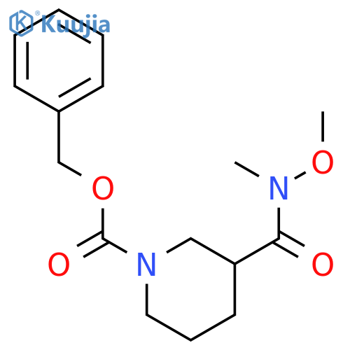 Benzyl 3-Methoxy(Methyl)CarbamoylPiperidine-1-Carboxylate structure