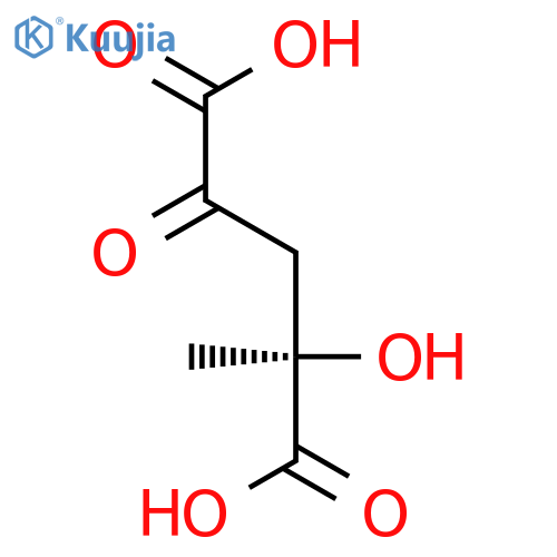 Pentanedioic acid, 2-hydroxy-2-methyl-4-oxo-, (R)- structure