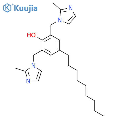 Phenol, 2,6-bis[(2-methyl-1H-imidazol-1-yl)methyl]-4-nonyl- structure