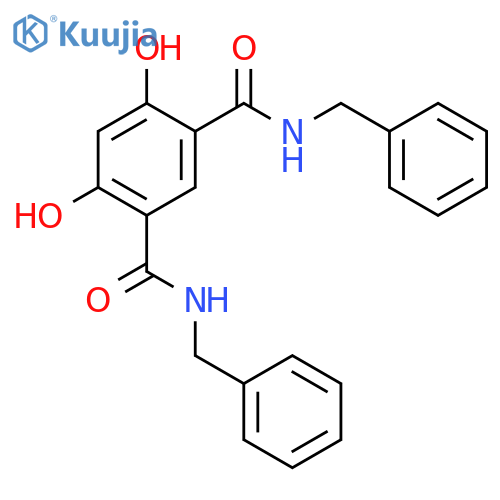 1,3-Benzenedicarboxamide, 4,6-dihydroxy-N,N'-bis(phenylmethyl)- structure