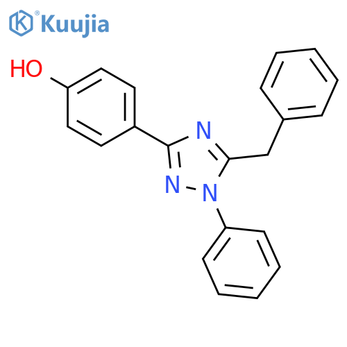 Phenol, 4-[1-phenyl-5-(phenylmethyl)-1H-1,2,4-triazol-3-yl]- structure