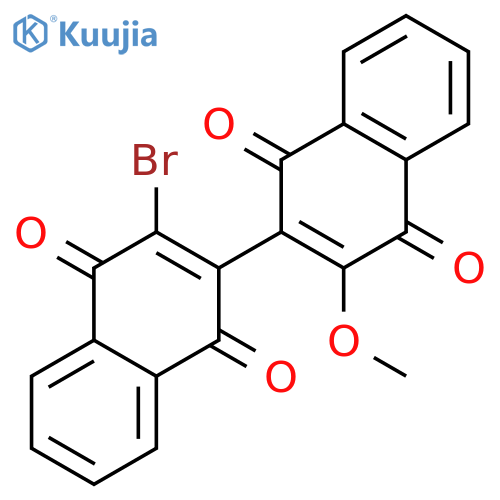 [2,2'-Binaphthalene]-1,1',4,4'-tetrone, 3-bromo-3'-methoxy- structure