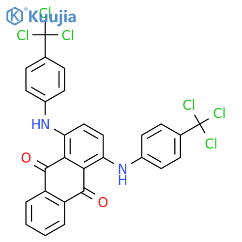 9,10-ANTHRACENEDIONE, 1,4-BIS[[4-(TRICHLOROMETHYL)PHENYL]AMINO]- structure