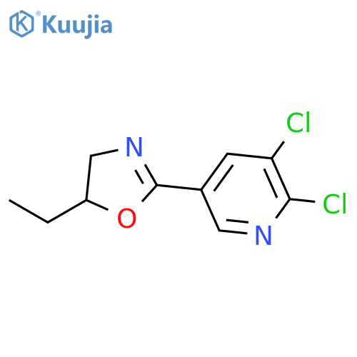 PYRIDINE, 2,3-DICHLORO-5-(5-ETHYL-4,5-DIHYDRO-2-OXAZOLYL)- structure