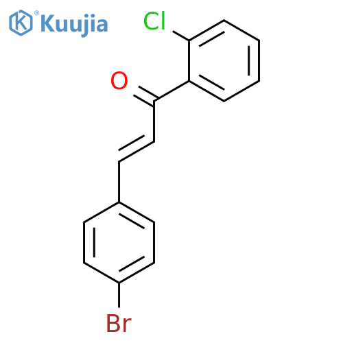 2-Propen-1-one, 3-(4-bromophenyl)-1-(2-chlorophenyl)-, (2E)- structure