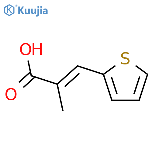 2-PROPENOIC ACID, 2-METHYL-3-(2-THIENYL)- structure
