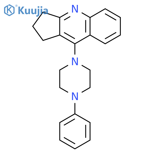 1H-Cyclopenta[b]quinoline, 2,3-dihydro-9-(4-phenyl-1-piperazinyl)- structure