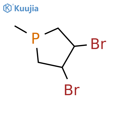 Phospholane, 3,4-dibromo-1-methyl- structure