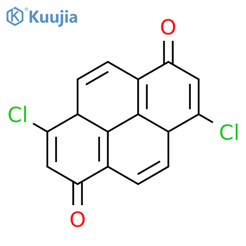 3,8-dichloro-1,3a,6,8a-tetrahydropyrene-1,6-dione structure