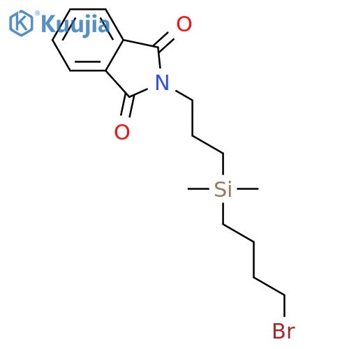 1H-Isoindole-1,3(2H)-dione, 2-[3-[(4-bromobutyl)dimethylsilyl]propyl]- structure