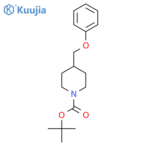 Tert-butyl 4-(phenoxymethyl)piperidine-1-carboxylate structure