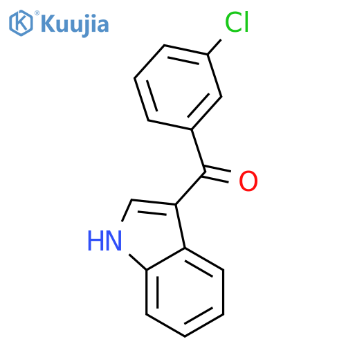 (3-chlorophenyl)-(1h-indol-3-yl)methanone structure