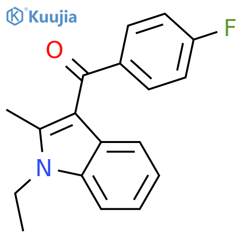 Methanone, (1-ethyl-2-methyl-1H-indol-3-yl)(4-fluorophenyl)- structure