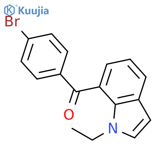 Methanone, (4-bromophenyl)(1-ethyl-1H-indol-7-yl)- structure