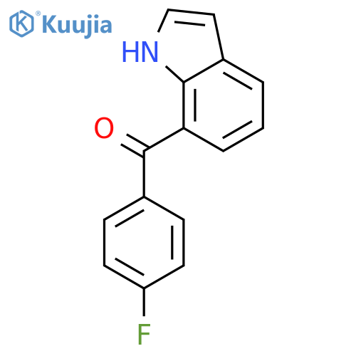 (4-Fluorophenyl)(1H-indol-7-yl)methanone structure