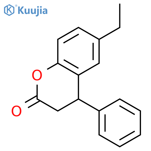 6-Ethyl-4-phenylchroman-2-one structure