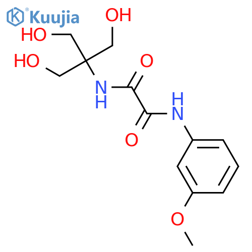 N-2-Hydroxy-1,1-bis(hydroxymethyl)ethyl-N'-(3-methoxyphenyl)ethanediamide structure
