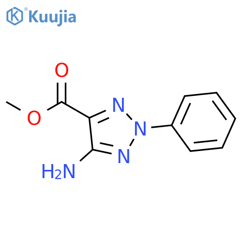 Methyl 5-amino-2-phenyl-2h-1,2,3-triazole-4-carboxylate structure